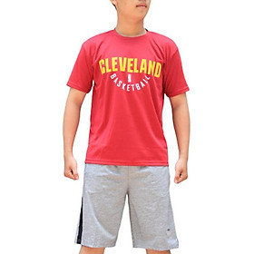 Áo thun bóng rổ NBA CLEVELAND chất vải mè Thái thoáng mát, form slim fit nhưng thoải mái, tiện dụng cho việc mặc đi chơi thể thao hoặc mặc thường ngày - Hàng Chính Hãng