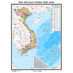 B đồ Giao thông Việt Nam khổ 2A0 120x165cm