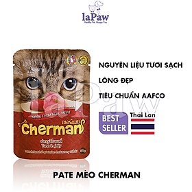 Pate cho mèo trưởng thành Cherman cao cấp nhập khẩu Thái Lan gói 85g