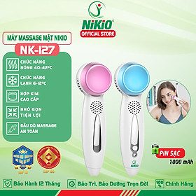 Máy massage mặt Nikio NK-127 - Điện di tinh chất, massage nóng lạnh trẻ hóa da mặt
