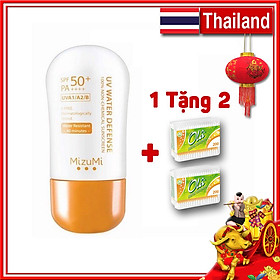 Combo Kem Chống Nắng MizuMi Không Thấm Nước SPF50+ PA++++ 30g Thái Lan + Tăm bông Ola 150 miếng Ba Lan