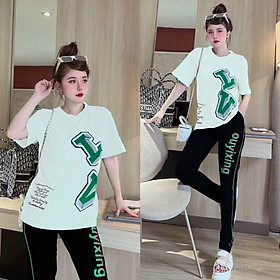 SÉT BỘ THỂ THAO FORM RỘNG PHỐI HỌA TIẾT THÊU LOGO QUẢNG CHÂU
