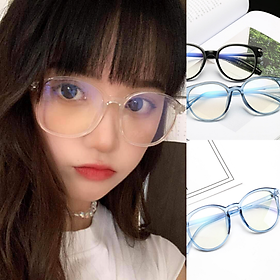 Kính mát nam nữ, kính giả cận gọng tròn chống tia cực tím bảo vệ mắt KM23