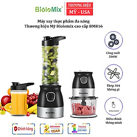 Mua Máy xay thực phẩm đa năng 3 trong 1 cao cấp Biolomix BM816 Công suất: 500W - Hàng nhập khẩu