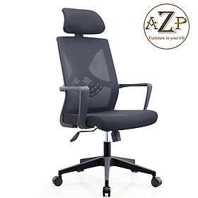 Ghế Văn Phòng Hỗ Trợ Cột Sống Lưng & Top thiết kế chuẩn Ergonomic AZP-9199-NEW XÁM Siêu Phẩm Style Thời Trang 