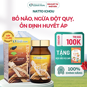 Viên Uống Phòng Ngừa Đột Quỵ, Bổ Não Nattokinase 3000FU Natto Ichou Genki Fami Nhật Bản
