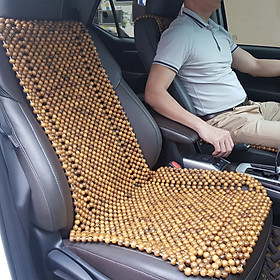 Đệm lót ghế ô tô hạt gỗ Bách Xanh 100% tự nhiên tựa lưng massage trên ô tô - Dạng Cài Đàn - Kích thước: 1,20x 0,48m - Trọng lượng: 3Kg - Mã: BX-D