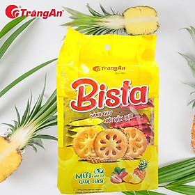 Bánh quy mứt kem trái cây hỗn hợp dâu và dứa Bista, gói 192g