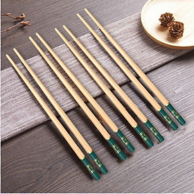 Mua ( Hàng Cao Cấp ) Set 10 đôi đũa hoa xanh chữ phúc lộc