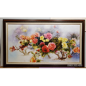 Mua Tranh vẽ sơn dầu   Hoa mẫu đơn cát tường