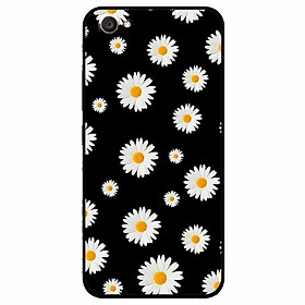 Ốp lưng in cho Vivo V5 Mẫu Hoạ Tiết Hoa Cúc