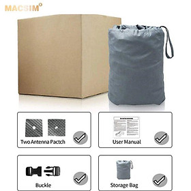 Bạt phủ ô tô chất liệu vải không dệt cao cấp thương hiệu MACSIM dành cho Kia Rondo màu ghi 