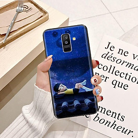 Ốp lưng điện thoại Samsung Galaxy A6 Plus 2018 viền silicon dẻo TPU  hình Doremon Làm Duyên