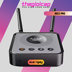 BỘ THU PHÁT ÂM THANH BLUETOOTH 5.2 OLCD – RX/TX 2 TRONG 1 – HỖ TRỢ APTX HD / LL / AAC M23 Pro - Hàng Nhập Khẩu