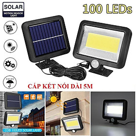 Đèn Năng Lượng Mặt Trời 30w 100 LED SIÊU SÁNG PIN TÁCH RỜI- Sử Dụng 100% điện Năng Lượng Mặt Trời