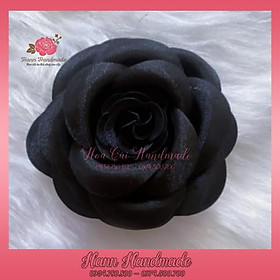 Hoa cài áo handmade, bông cài váy áo 10cm vải xịn hàng làm thủ công rất tỉ mỉ