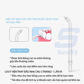 Hình ảnh Combo 4 đầu xịt máy tăm nước SeaSy SS66 và SS66 Pro- Hàng Chính Hãng