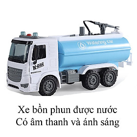 Đồ chơi xe bồn phun được nước KAVY có nhạc và đèn chạy đà kích thước lớn