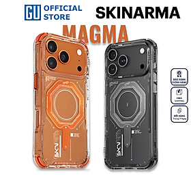 Ốp Lưng Cho iPhone 17 Pro/ 17 Pro Max SKINARMA MAGMA Mag-Charge Vỏ Bóng Bẩy Nút Bằng Nhôm Bảo Vệ Toàn Diện Hàng Chính Hãng