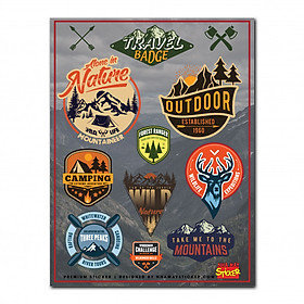 Hình dán Premium Sticker - Travel Badge