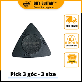 Hình ảnh 1 Guitar pick FP-003 màu đen 1 cái sử dụng cho 3 size 0.5mm - 0.75mm - 1mm Duy Guitar Store