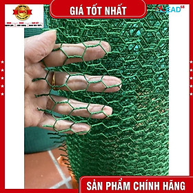 1m lứoi sắt bọc nhựa màu xanh, lưới mắt cáo khổ cao 50 phân ( giá 1m)