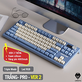 Mua Bàn Phím Cơ Bluetooth Hotswap Langtu LT84 Phụ Kiện Máy Tính Có Dây/ Không Dây Triple Mode Hàng Chính Hãng