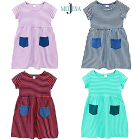 Váy bé gái có túi MEEJENA từ 14-38 kg - 100% COTTON 4C - 2010