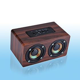 Loa Bluetooth Gỗ HIFI G4 Super Bass Stereo speaker gắn thẻ nhớ G4 PF96