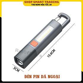 Mua Đèn pin sạc LED  Lumens cao  Đèn Pin Sạc đèn pin sạc USB có thể phóng to  3 chế độ với đèn làm việc COB  đèn pin để cắm trại nhỏ