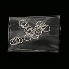 8-10pack 20pcs Silver Plated Metal Super Strong Jump Rings Split Rings Connector