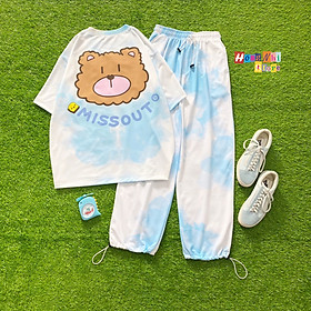 Áo Thun Tie Tee In Hình Tay Lửng Dáng Rộng - Áo Thun Loang Màu Tay Lỡ Form Rộng Unisex - MM