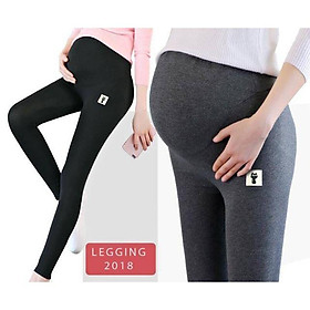 Quần legging bầu lót lông siêu ấm