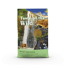 TASTE OF THE WILD - VỊ NAI NƯỚNG VÀ CÁ HỒI XÔNG KHÓI CHO MÈO bao 6.6kg