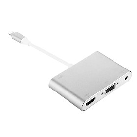 1080P HD For IPhone To HDMI VGA Audio Adapter For IPad IPhone X/8+/8/7+