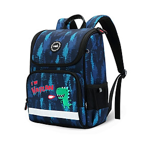 Balo học sinh Tiểu học UEK chống gù - Dinosaur Forest - Size L 130 - 160cm