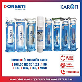 Combo 8 lõi lọc nước Karofi hàng chính hãng dùng cho máy lọc nước Karofi K-i238
