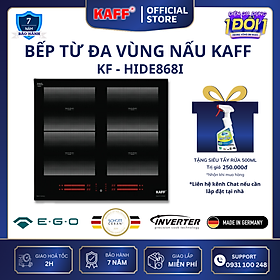 Bếp âm đa từ 4 vùng nấu nhập khẩu Germany KAFF KF–HIDE868I - Hàng Chính Hãng
