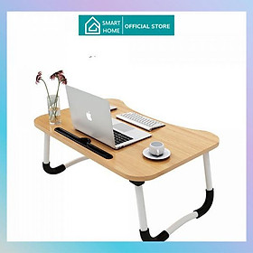 Mua Bàn học gấp gọn thông minh có khe cắm ipad điện thoại tiện dụng cho bé mẫu mới 2021