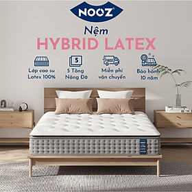 Mua Nệm Foam Hybrid Latex NOOZ Home Goods Mattress Đệm Với Tầng Lò Xo Túi Và Lớp Cao Su Non Thiên Nhiên