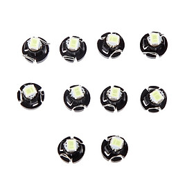 10x White Neo Wedge T3 1SMD 5050 LED Car Light Bulbs Climate Control Lights