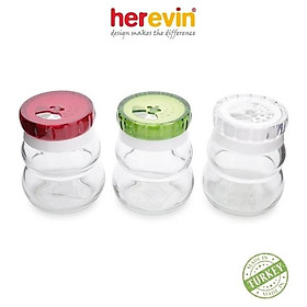 Mua Bộ 3 Hũ Gia Vị Thuỷ Tinh Herevin Tròn 150ml - HUGI131007-000