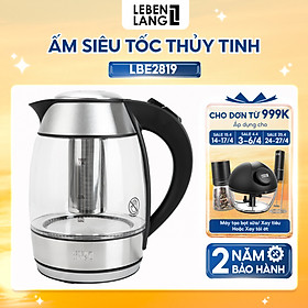 Mua Ấm siêu tốc thuỷ tinh Lebenlang LBE2819  dung tích 1800ml  bảo hành 2 năm - hàng chính hãng