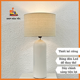 Mua Đèn ngủ đầu giường để bàn phòng khách thân trắng nhám size lớn DS-TL9863