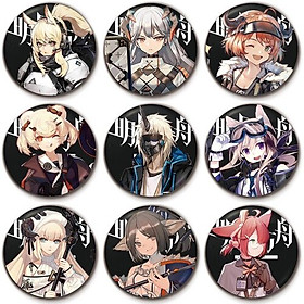 Combo 9 huy hiệu cài áo ARKNIGHT game