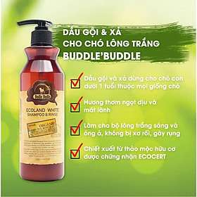 Dầu gội và xả cho chó Budle Budle