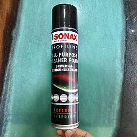 CHAI XỊT BỌT VỆ SINH ĐA NĂNG CÁC VẾT BẨN TRONG VÀ NGOÀI XE - SONAX PROFILINE ALL PURPOSE CLEANER FOAM 274300 400ML
