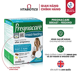 Viên Uống Cho Phụ Nữ Cho Con Bú Vitabiotics PREGNACARE Breast-feeding Bổ Sung Dinh Dưỡng Nâng Cao Sức Đề Kháng 84 Viên