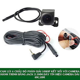 Mua Camera Lùi 4 Chân Độ Phân Giải1080P Jack Cắm 2.5mm Kết Nối Cam Hành Trình Gương