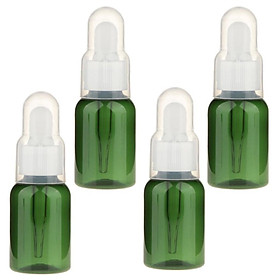 4pc 35ml Refillable Dropper Bottle w/ Pipette Essential Oil Sample Container